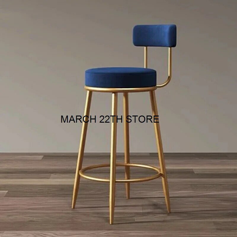 Luksusowy bar krzesła do jadalni projekt nowoczesne wysokie skandynawskie minimalistyczne krzesło złote zewnętrzne Taburetes De meble barowe WXH15XP