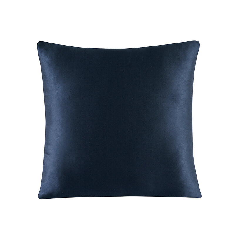 100% Pure Silk Pillowcase With Zipper Cushion Pillow Cover Solid Multicolor Many Sizes 40x40cm 80x80cm