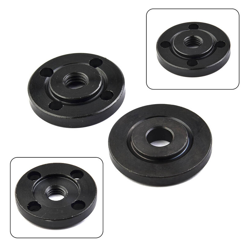 2Pcs Angle Grinder Inner Outer Flange Nut Thread Replacement Parts Type 100 Improved Type 125 For Angle Grinder 100 Motor Rotor