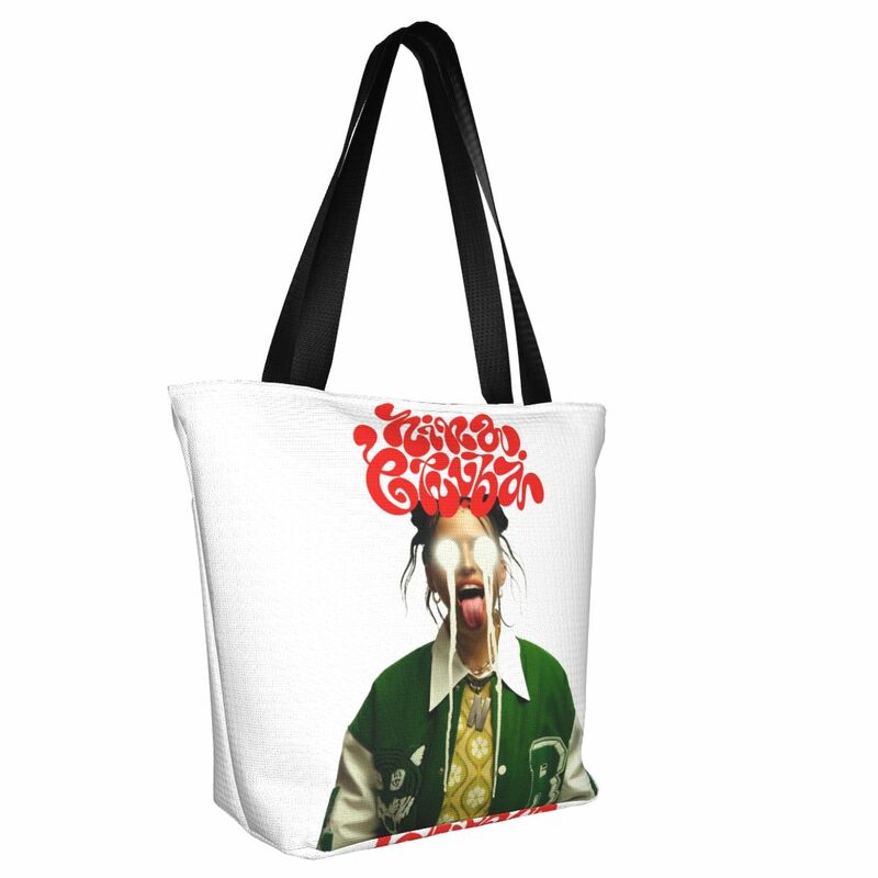 CrucChuba Glas Shopper Bag for Women, Music Cute Leisure Handbags, Gril Outdoor Tote Bag, Print Beach Bag, Christmas Gift