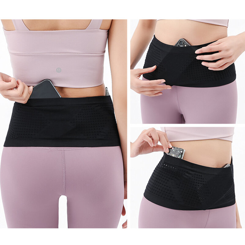 Seamless Running Item Storage Bag Lightweight Invisible Anti-Theft Pack Belt Bags Portable Elastic Breathable Sports Accessories