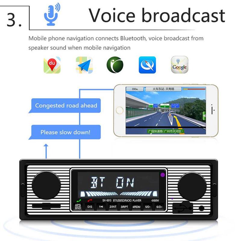 Samochodowy zestaw Stereo Bluetooth klasyczny samochód Radio odtwarzacz MP3 Stereo USB dla AUX samochód klasyczny Stereo Audio srebrny czarny akcesoria samochodowe