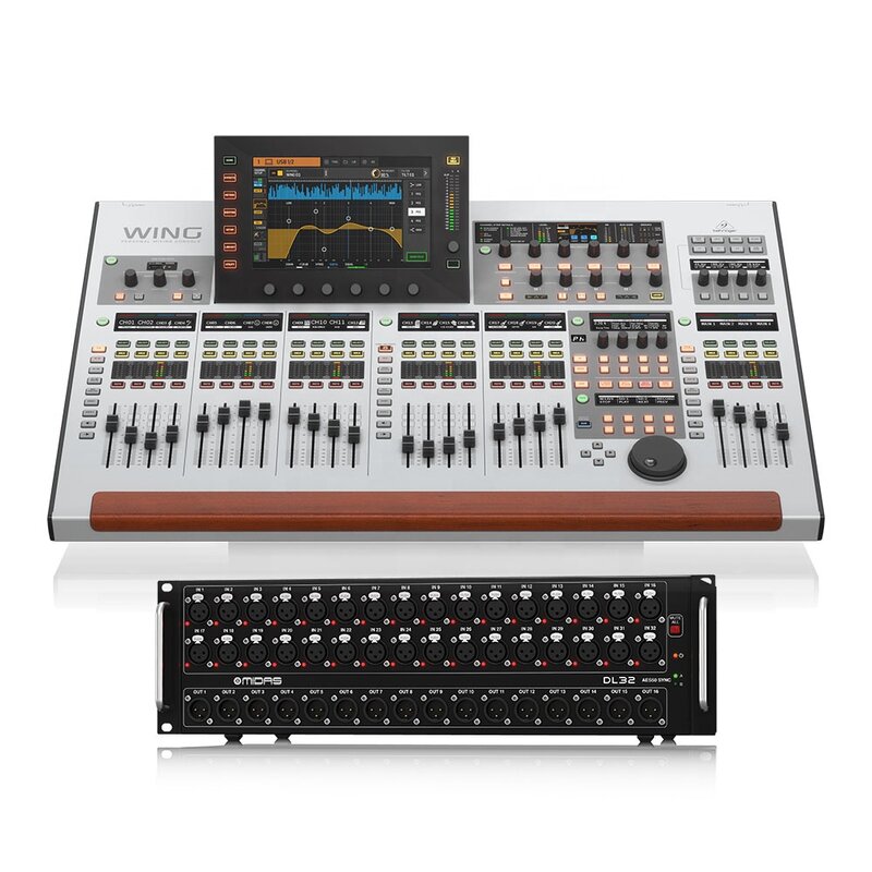 Behringer WING Mixer Digital, Midas DL32 Stagebox, Line Array Sistema de Alto-falantes Live e Estúdio Equipamento Musical
