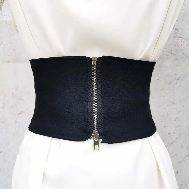 Decoraciones de cintura alta para mujer, con lazo anudado corsé de estilo coreano, cinturón ancho ajustable