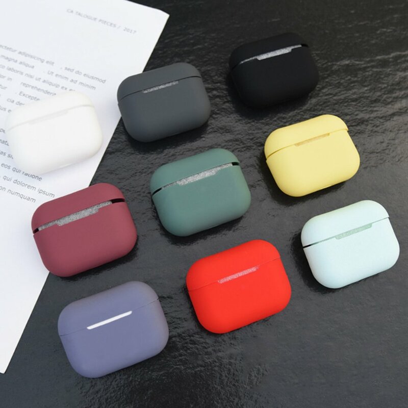Silicone Earphone Cases For Apple Airpods 1/2 Protective Bluetooth Wireless Earphone Cover For Apple Air Pods Box With Buckle