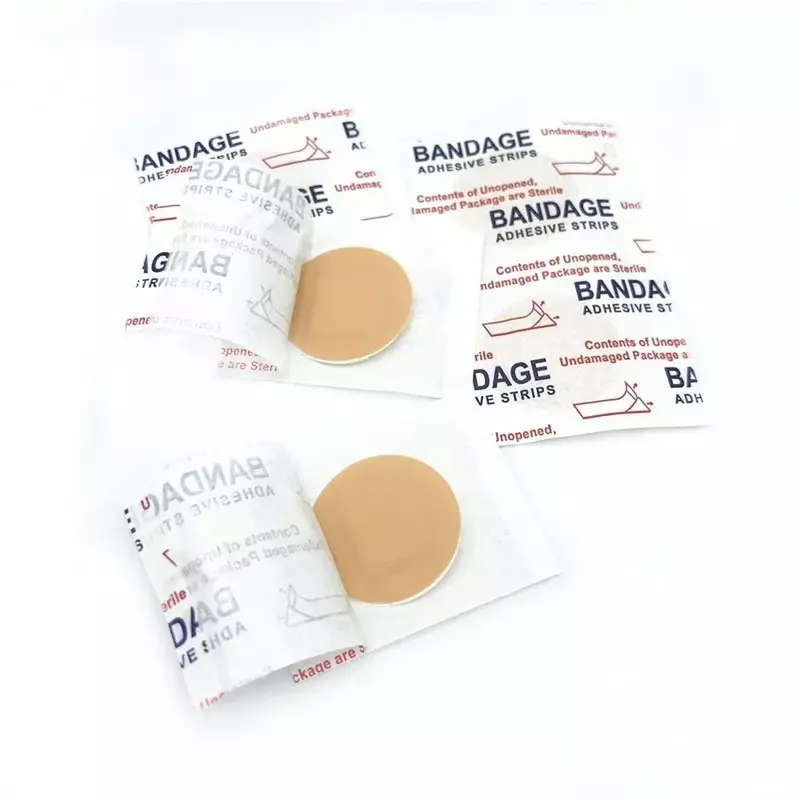 Bande arina ronde pour documents sur la peau, 100 pièces/ensemble, patchs respirants et imperméables