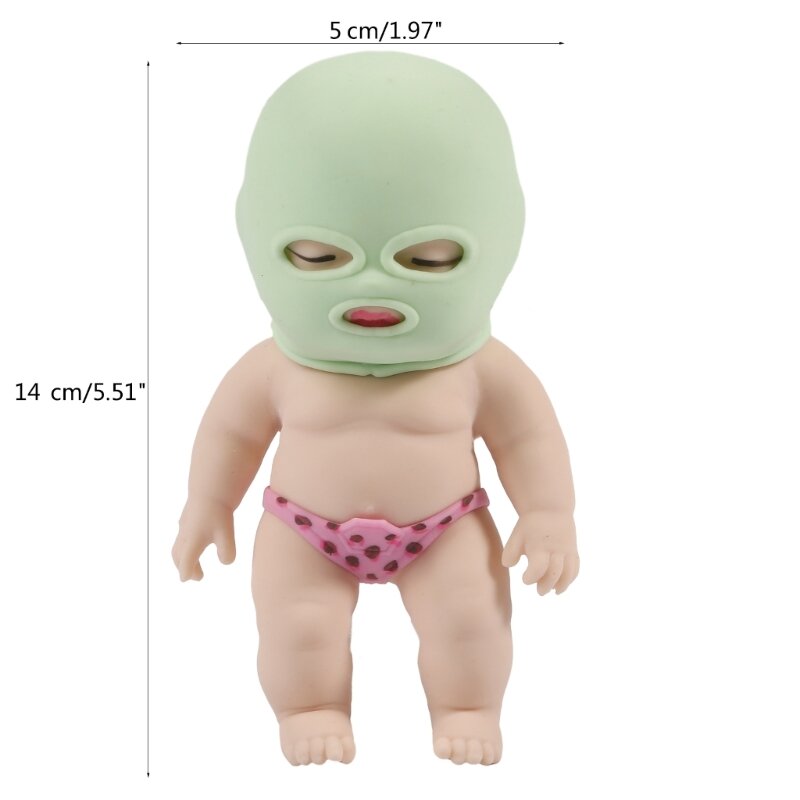 Игрушка для снятия стресса, кукла для взрослых с головным убором, растягивающаяся игрушка из термопластичной резины, сжимающие