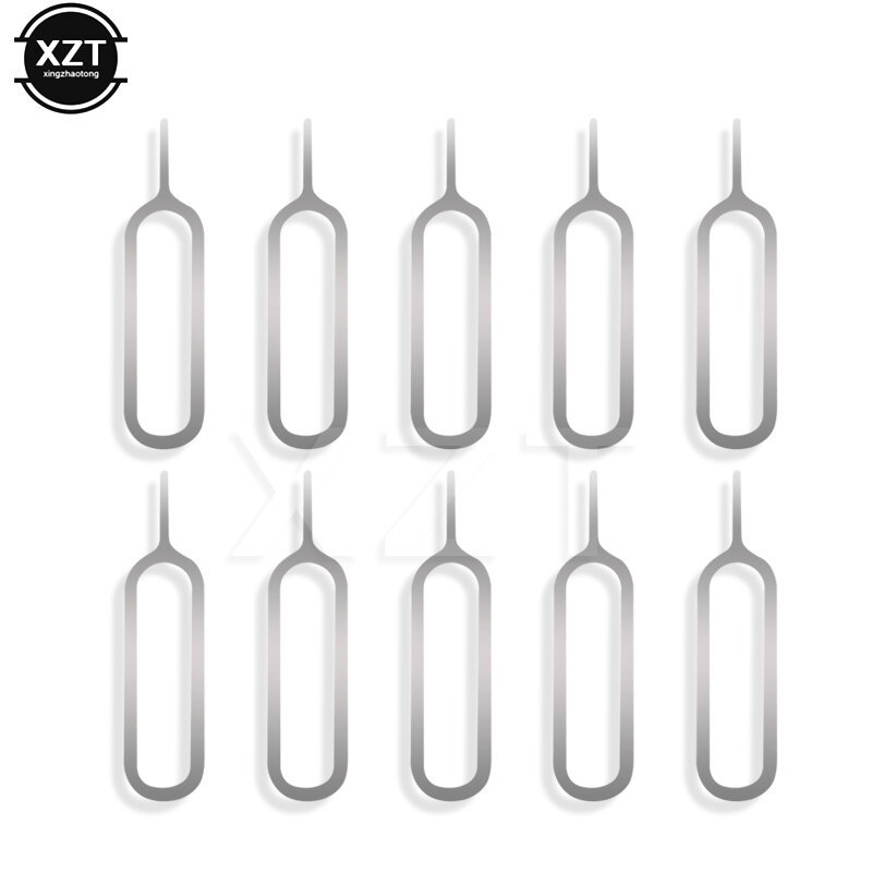 10PCS SIM Card Tray Eject Pin Key Removal Tool Stainless Steel Needle for Apple iPhone iPad Samsung xiaomi Huawei Universal