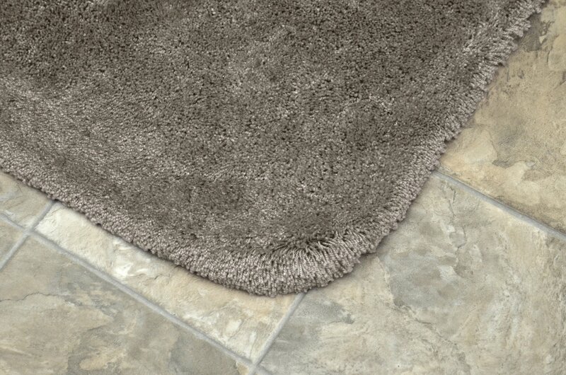 Finest Luxury 30 in.   x 50 in.   Ultra Plush Washable Bath Rug Taupe