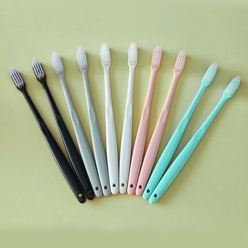 Escova de dentes de cerdas macias para adultos, capa protetora, ferramentas de cuidados orais, pacote familiar, 50 pcs, 1-10pcs