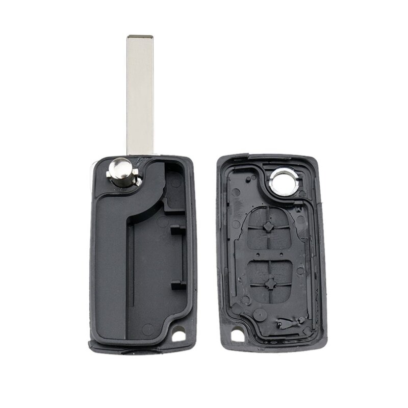 Flip pieghevole Car Key Shell per Peugeot 206 407 307 607 per Citroen C2 C3 C4 C5 C6 berlingo Remote key Case 2/3 pulsanti