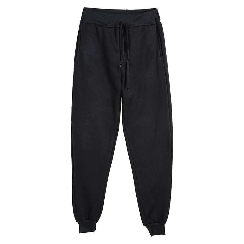 Pantalones de chándal ajustados para hombre, ropa deportiva informal para gimnasio, color negro, novedad