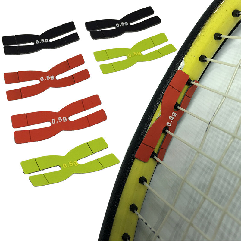 Raqueta de bádminton con tiras de equilibrio para la cabeza, raqueta de tenis de mesa en forma de H, peso y tiras de equilibrio