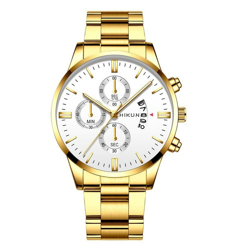Męskie eleganckie, minimalistyczne zegarki Retro i wysokiej klasy konstrukcja ze stali nierdzewnej z poczuciem zegarka kwarcowego Top Clock Lover Watch