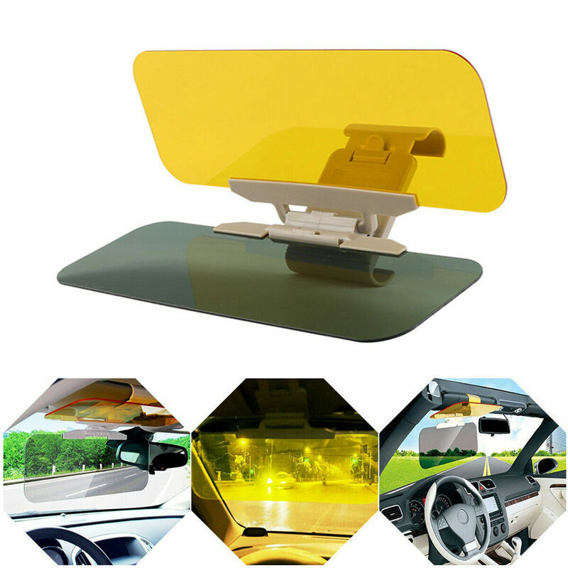 Car Sunshade Day and Night Sun Visor Anti-dazzle Goggles Clip-on Driving Vehicle Shield for Clear View  Visor 32*11CM