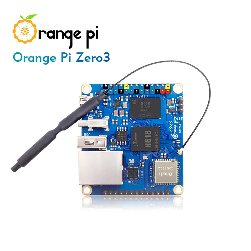 Orange Pi Zero 3 1GB 2GB 4GB RAM DDR4 Allwinner H618 WiFi Bluetooth Mini PC Zero3 Development Board SBC Single Board Computer