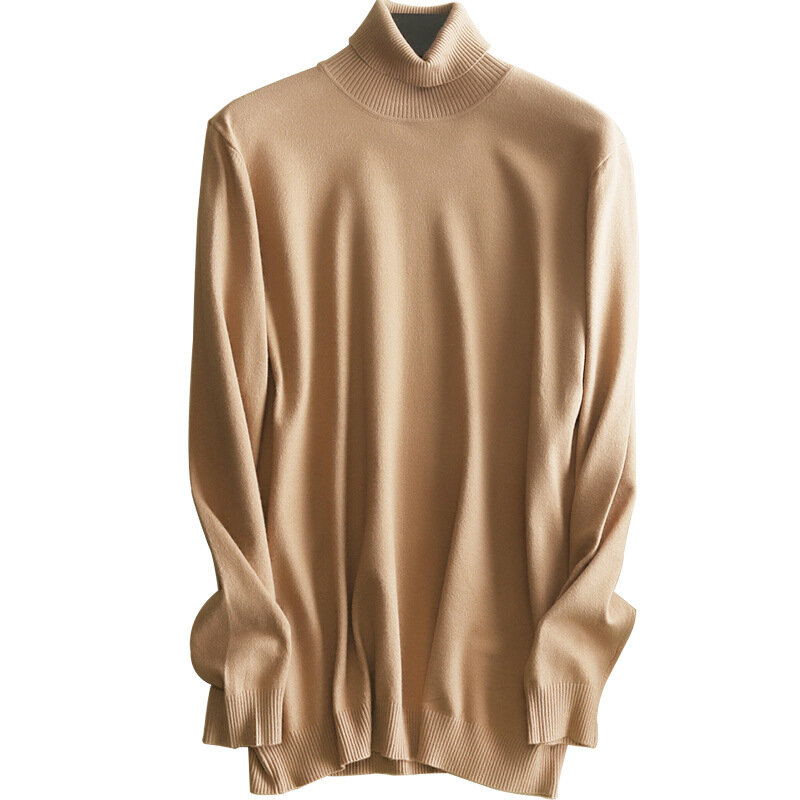 MRMT-suéter de cuello alto para hombre, jersey de Cachemira de manga larga, tejido delgado, ropa gruesa, 2024