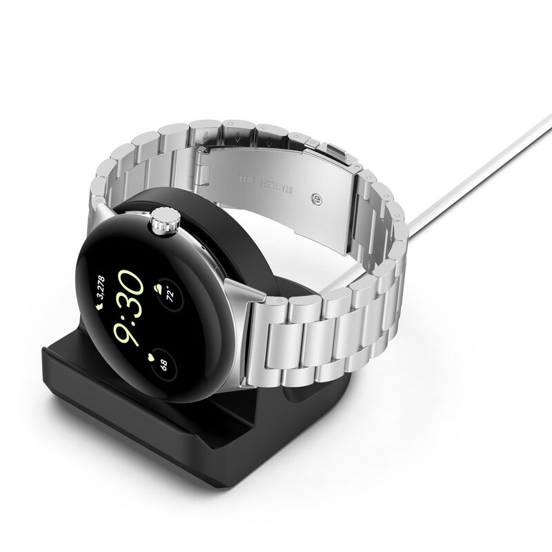 UIENIE-soporte de carga de silicona para Google Pixel Watch, cargador portátil, piezas de repuesto, accesorios para Smartwatch