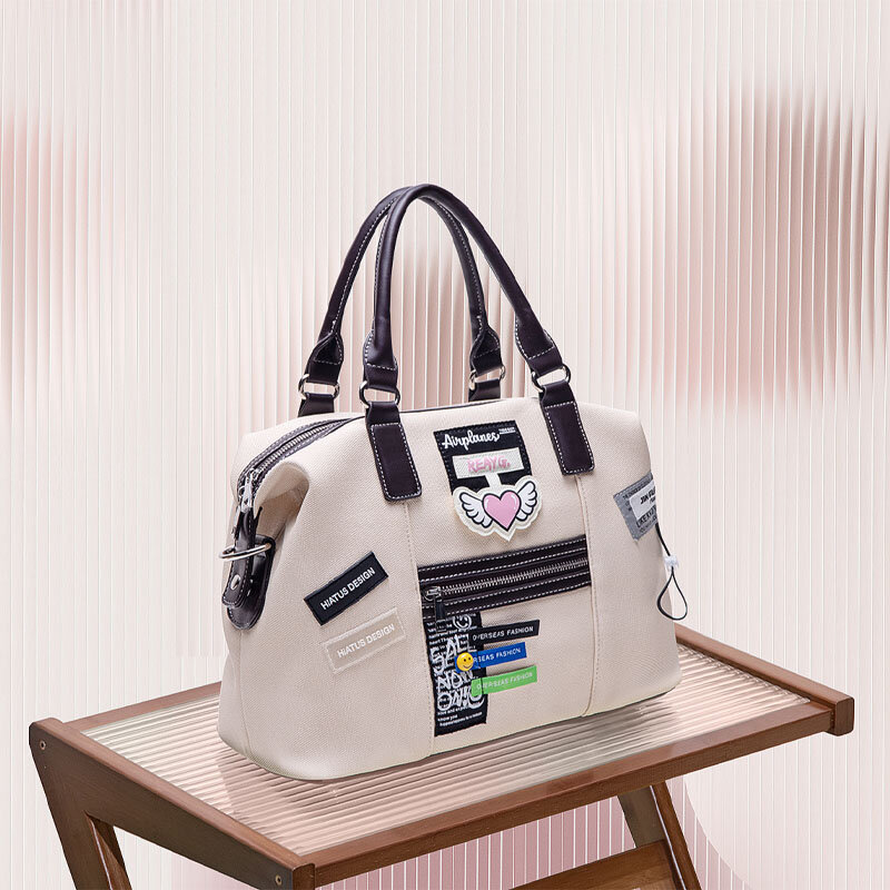 Маленькая дизайнерская винтажная креативная сумка с ярлыком, Мягкая Повседневная дорожная сумка-мессенджер, сумка-тоут, школьная дорожная сумка, женские кожаные сумки