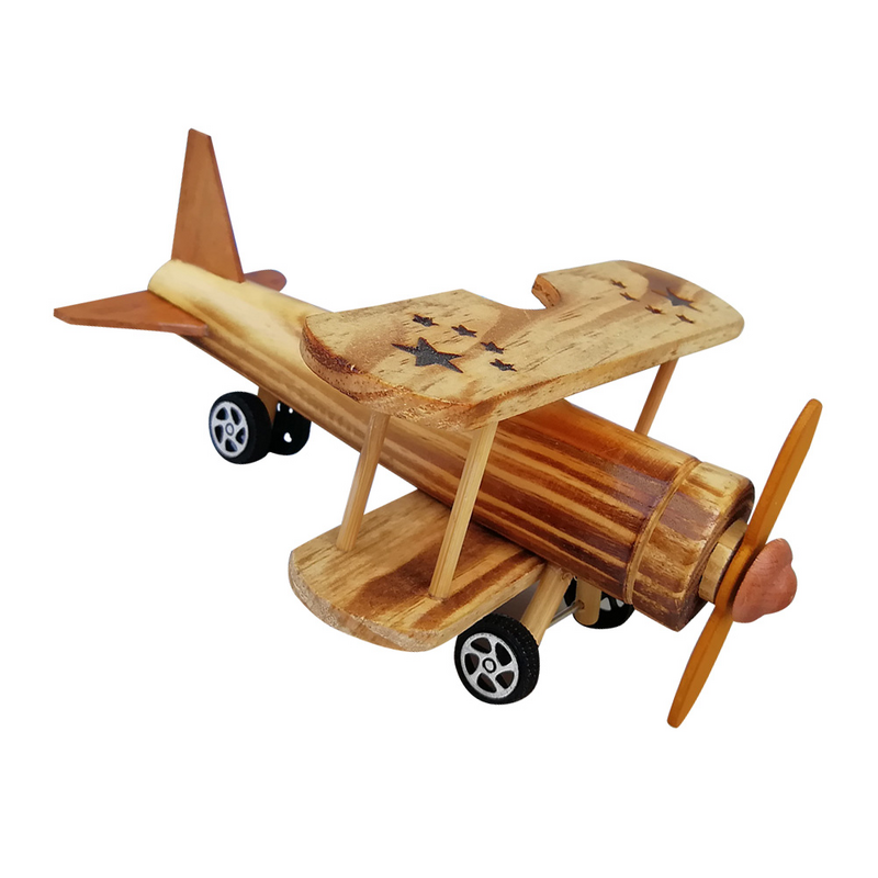 نموذج طائرة حربية خشبية لسطح المكتب ، الطائرة ، الحرف للمنزل ، الفندق ، المكتب
