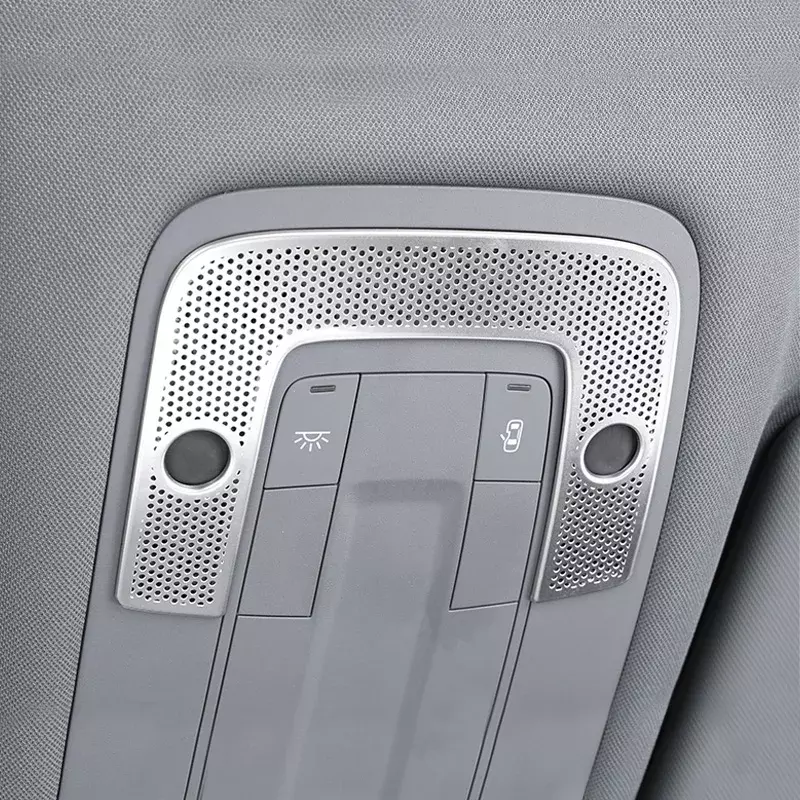 Copertura della lampada da lettura anteriore dell'auto in acciaio inossidabile decorazione adesiva copertura della luce del tetto per Audi A3 8Y 2021 2022 accessori interni