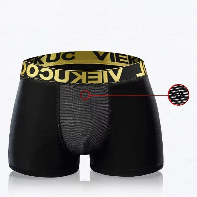 1 Stuks Nieuwe Heren Ondergoed Mannelijke Boxers Sexy Zwarte Onderbroek Comfortabele Ademende Mode Jongens Modal Slipje Boxershorts Heren
