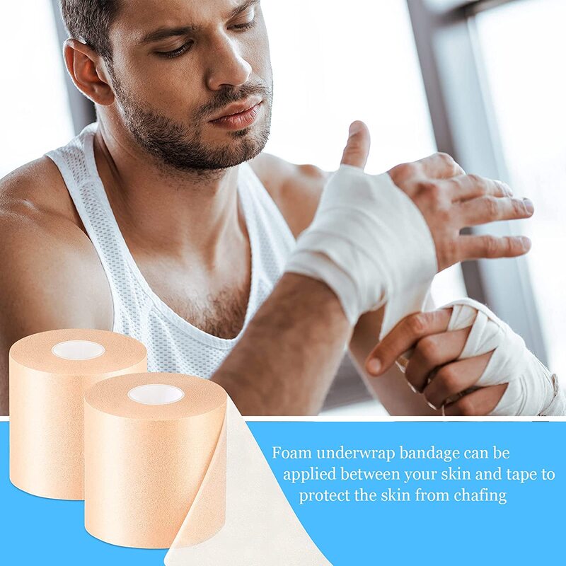 Pianka Prewrap sportowe sportowe opaska bandażowe oddychające elastyczne opaski na nadgarstki łokcie kolana kostki