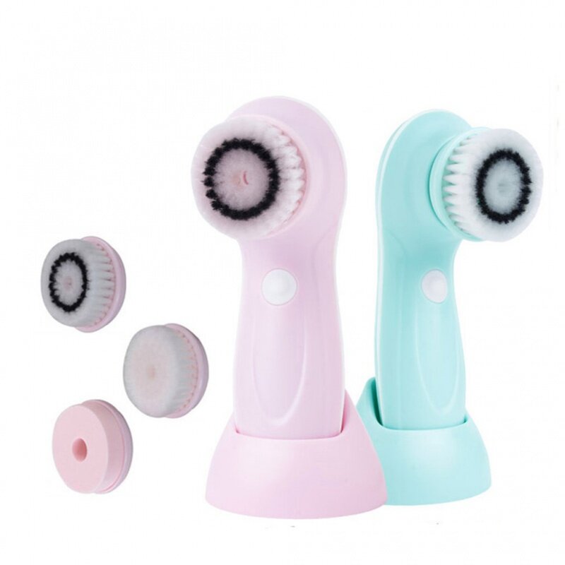 Wireless beauty skincare tools face massagers cleanser electric sonic facial cleansing brush for women