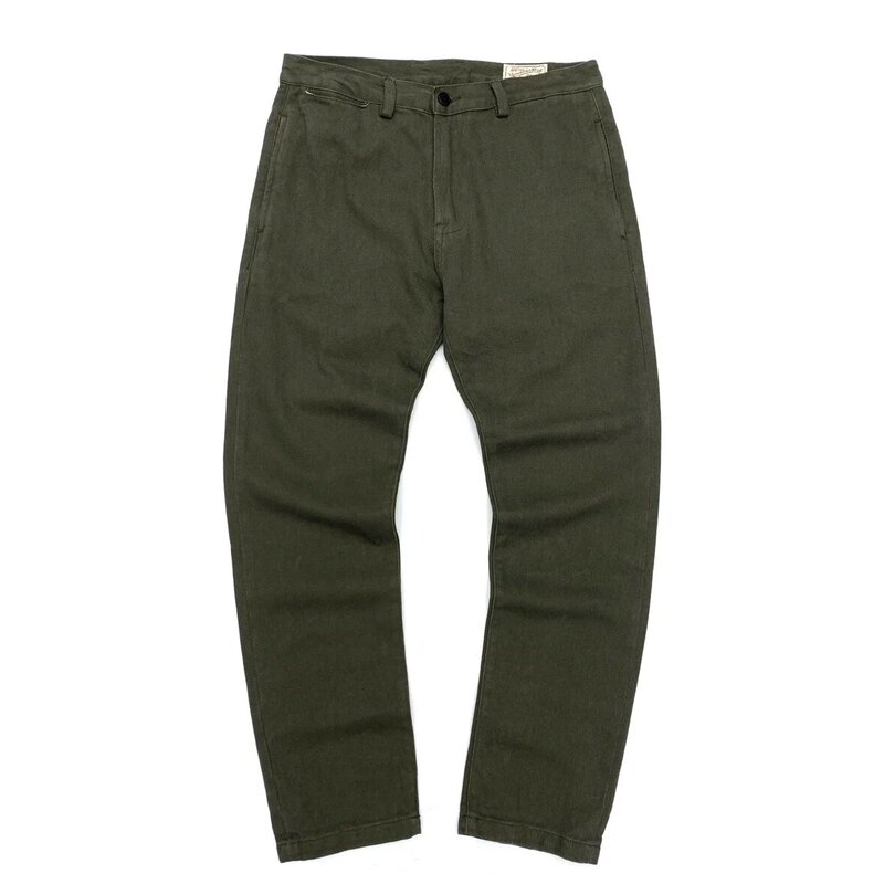 Celana TWILL tebal kelas berat untuk pria musim gugur musim semi padat kasual celana lurus longgar Y2k pemuda Cityboys 100% katun dicuci