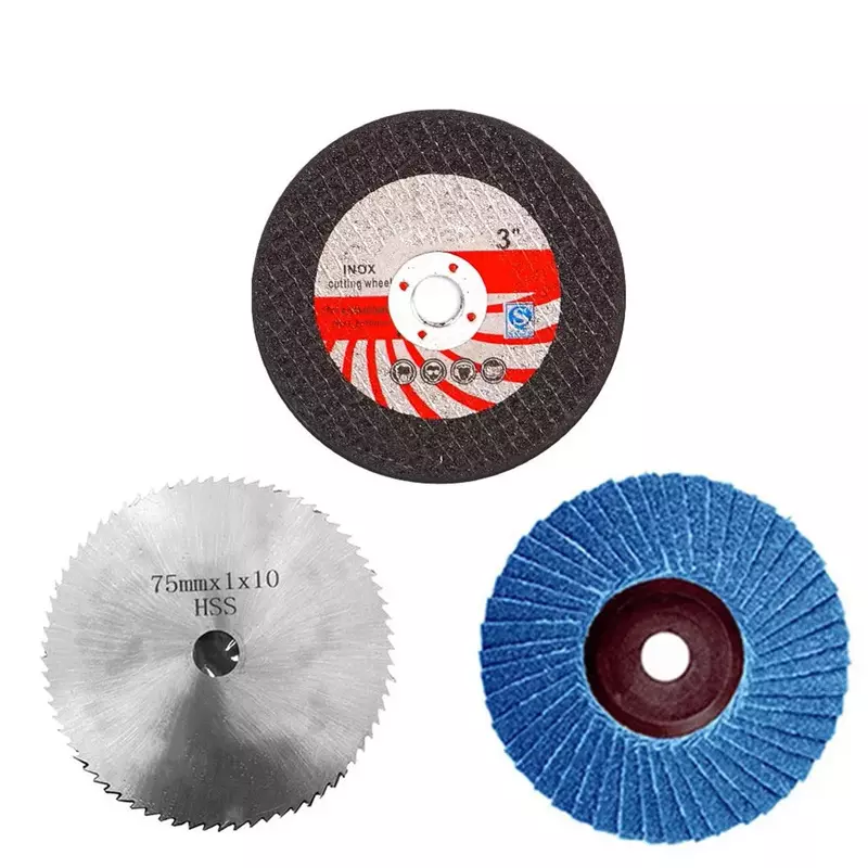 Mini Angle Grinder Cutting Disc, Rebolo de resina circular, Lâminas de serra, Disco de corte para corte e moagem, 75mm