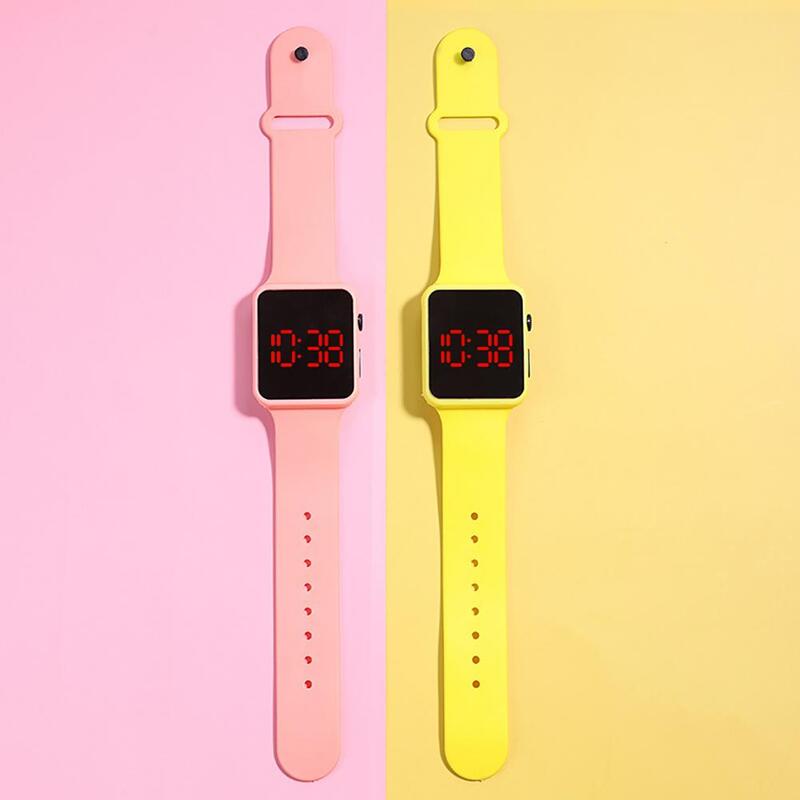 Precise Timing Comfortable to Wear LED Square Watch Kid Fashion Wristwatch Toy for Kids