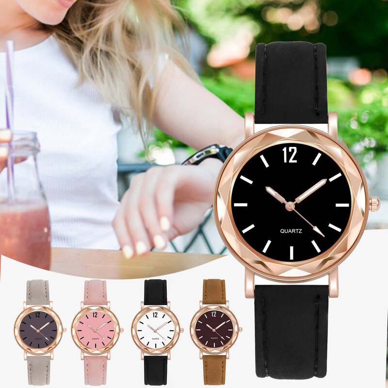 Unisex Quartz Watch Sweet Candy Color Band Business Watches for Students Nurses Doctor