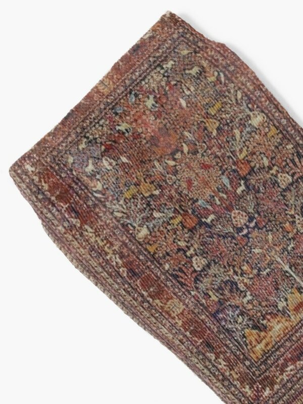 Tapete oriental vintage antigo tapete persa meias compressão