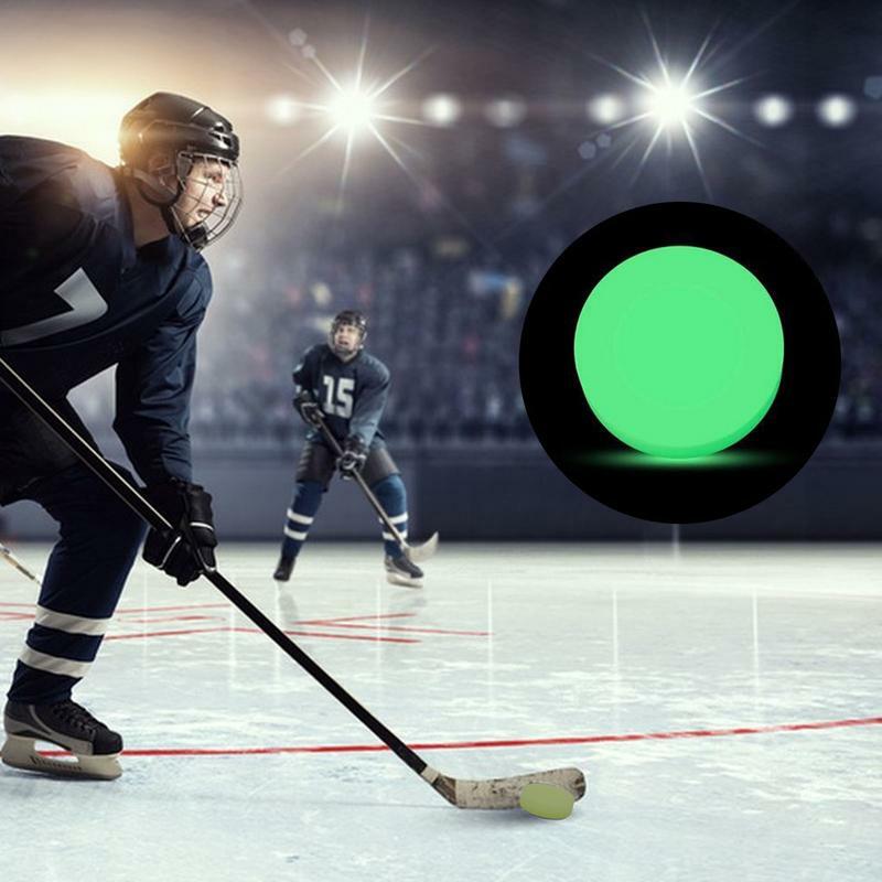 Bolas de Hockey sobre hielo que brillan en la oscuridad, bolas deportivas, regalos para interiores y exteriores