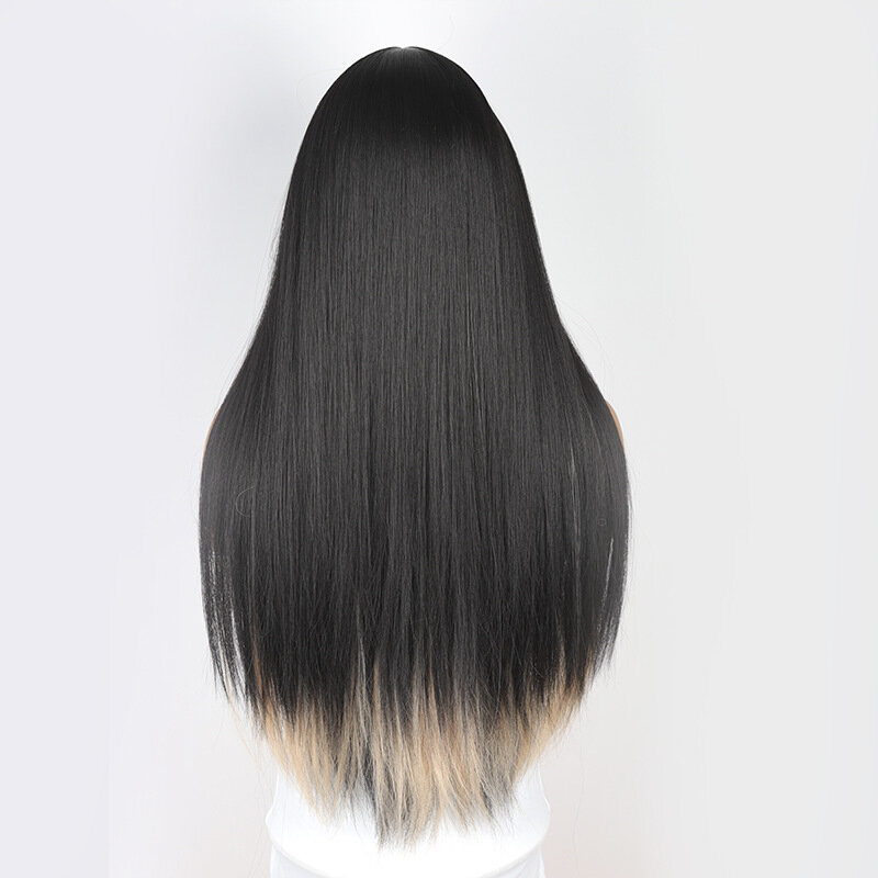 SNQP-peluca larga de Pelo Liso para mujer, nueva Peluca de pelo elegante para fiesta de Cosplay diaria, resistente al calor, diadema bonita, 70cm