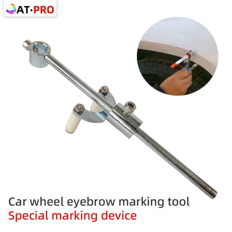 1pcs Car Wheel Eyebrow Parallel Scriber Sheet Metal Dent Repair Tool Stainless Steel Paint Marking Tool
