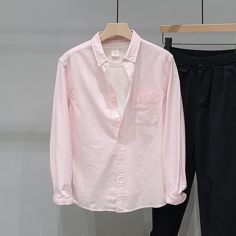 Elegante moda Harajuku Slim Fit All Match Blusa collo quadrato stampato bottone manica lunga capispalla sciolto Casual Ropa Hombre