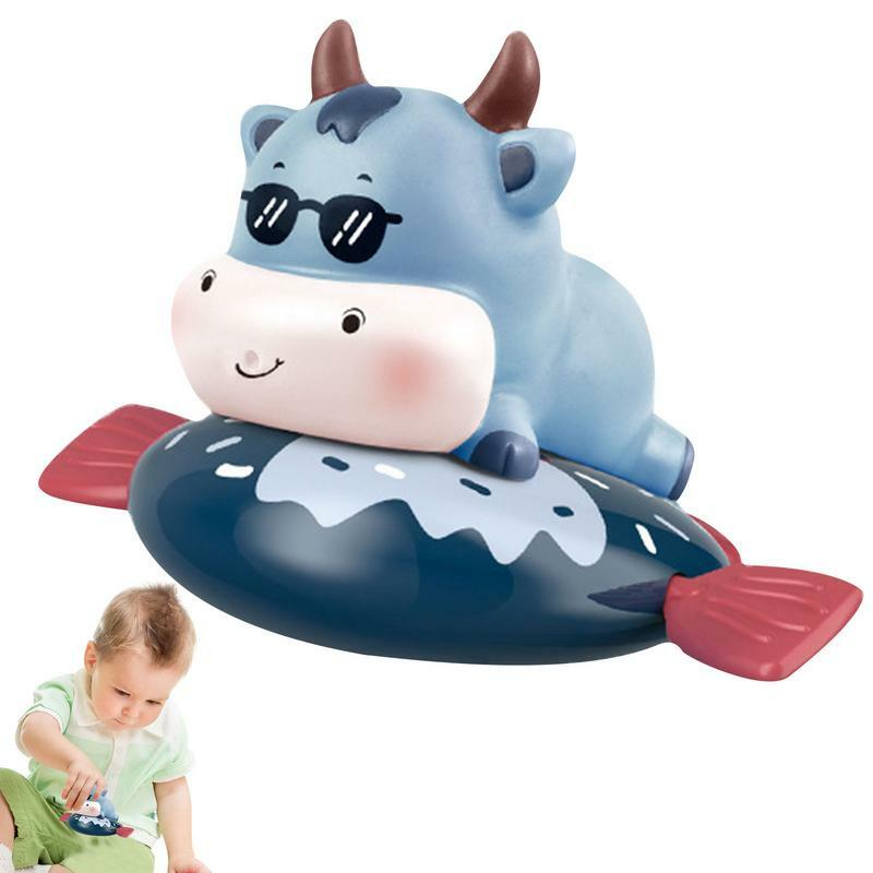 Splashing Cow Bath Toy para Toddler Boys e Girls, Water Play Toys, Kids 'Toys, Baby Bathing, Clockwork, Banheiro
