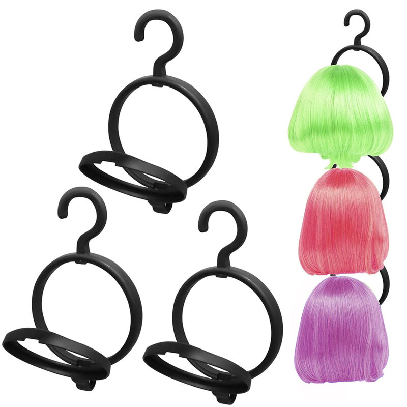 Hanging Wig Stand For Wigs White Black Wig Hanger For Multiple Wigs Durable Wig Holder For Salon Display Wall Wig Stand Holder