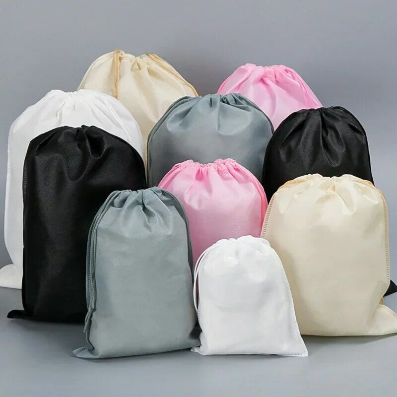 XXXXX    Storage Bag Non-woven Travel Pocket Drawstring Bags Dust-proof Home Supplies  Shoes Organizer