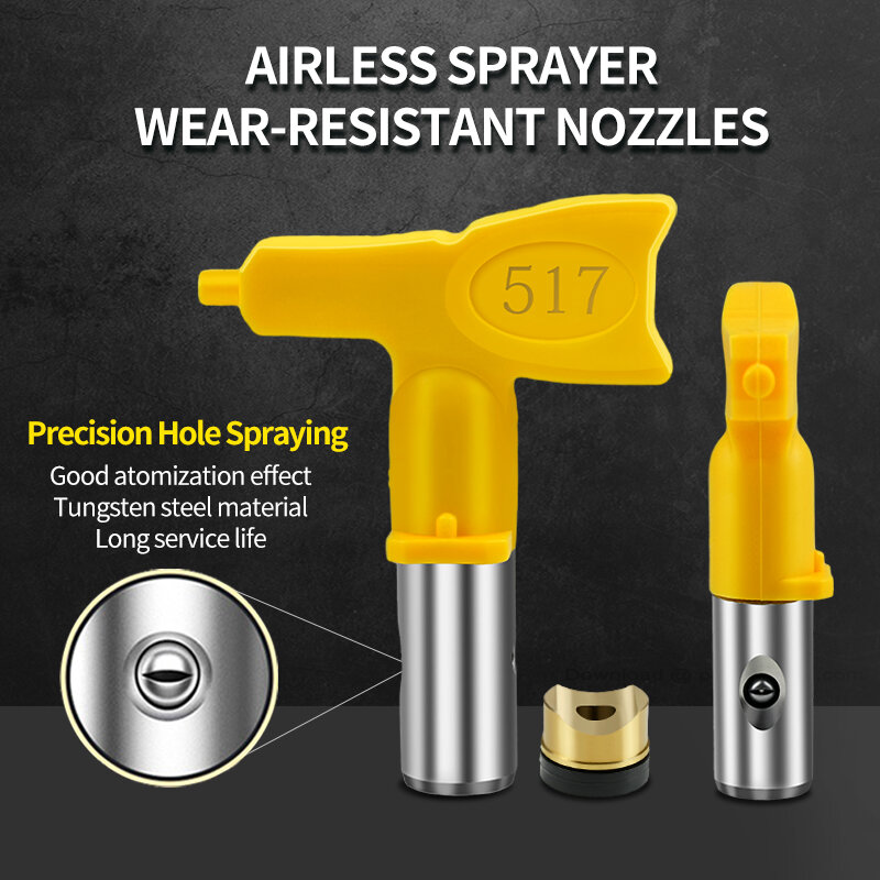 Airless Tip 419/425/517/519/531 Size Nozzle Sprayer Airbrush Tip For Titan Wagner Airless Paint Spray Gun