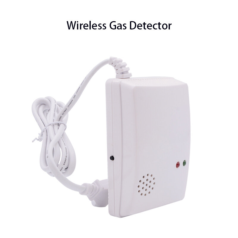 무선 433MHz 주방 화재 센서 감지기 가스 센서 알람, 조명 및 소리 85dB, 가정용 스마트 라이프 보안 보호
