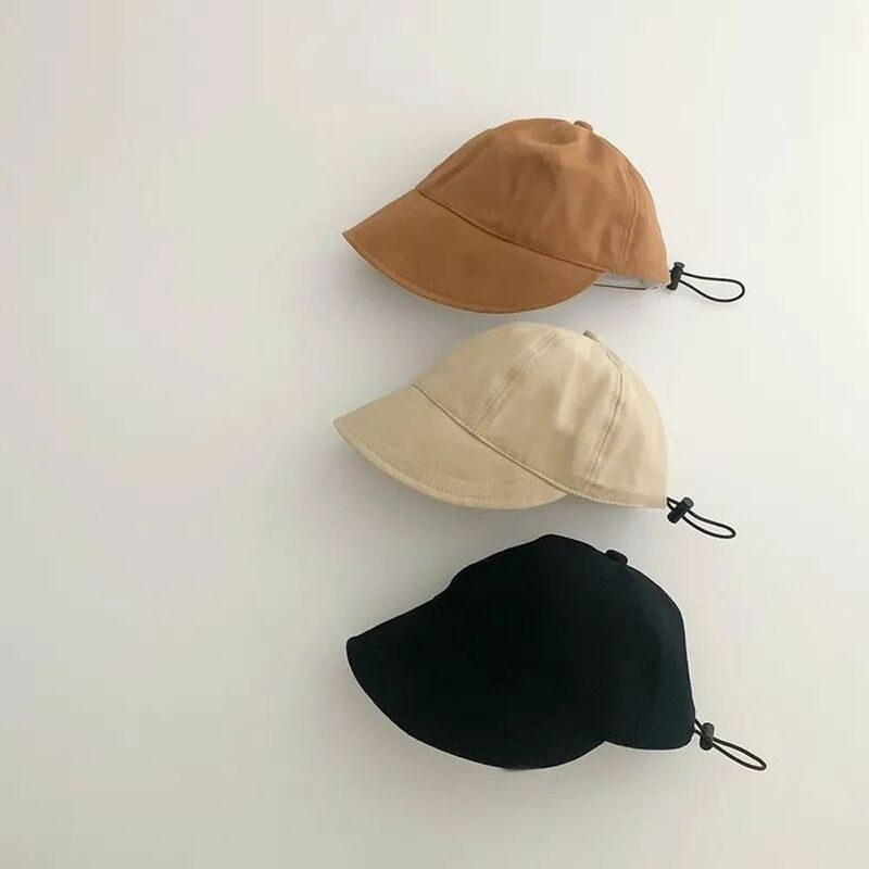 Urocza prosta, czysta kolorowa, casualowa, kapelusz na zewnątrz wiosenna, koreańska, koreańska czapka z daszkiem kapelusz wędkarski dziecięca czapka bejsbolówka czapka przeciwsłoneczna