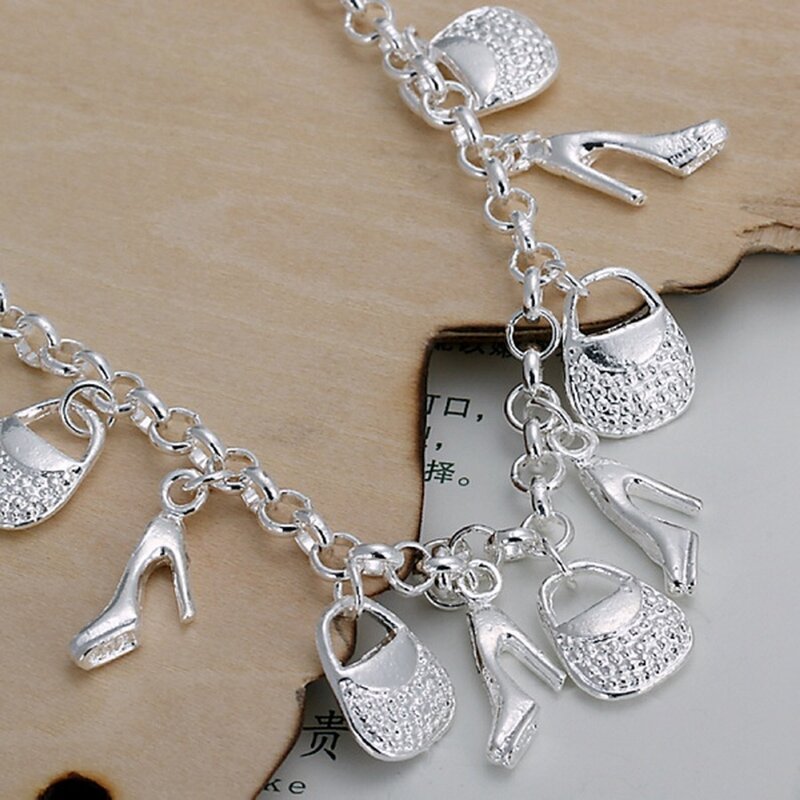 Neue Mode Geschenk für Frauen Mädchen schöne hochwertige Silber Farbe Schmuck Charm Armbänder Fabrik preis versand kostenfrei