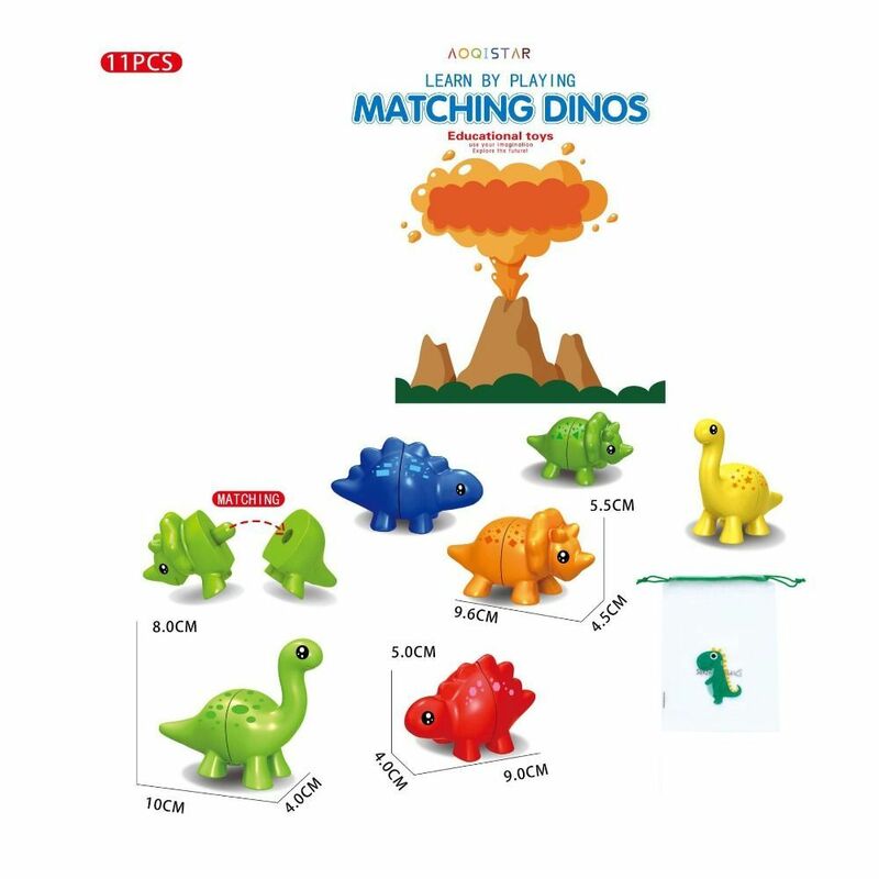 문자 매칭 공룡 장난감, 교육용 알파벳 매치 게임, 몬테소리 ABC 공룡