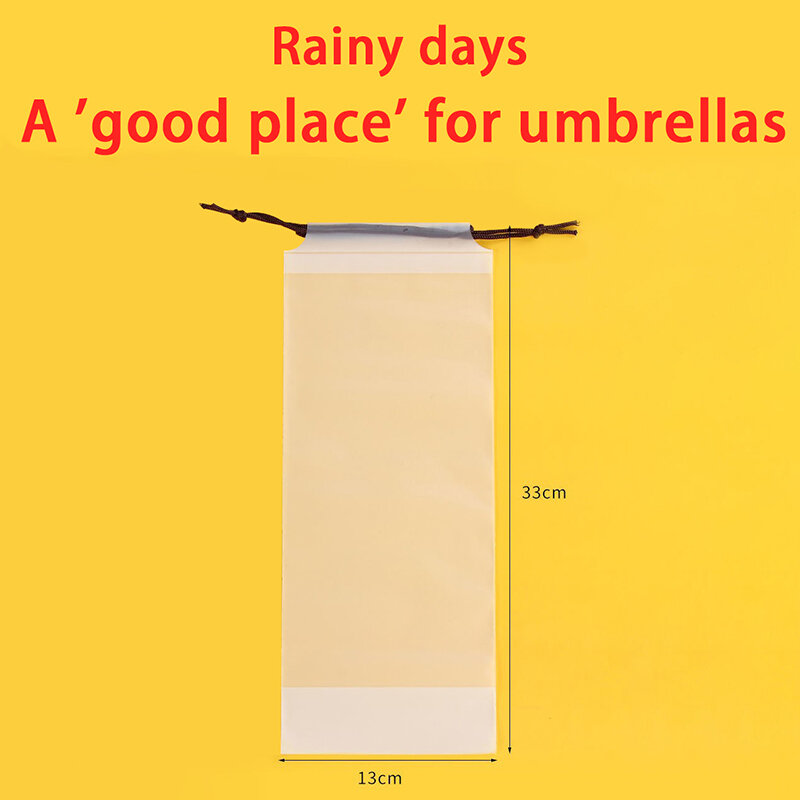 1/2/5PCS półprzezroczysta plastikowa torba torba na parasol wielokrotnego użytku przenośny parasol sznur Organizer domowy do przechowywania do przechowywania