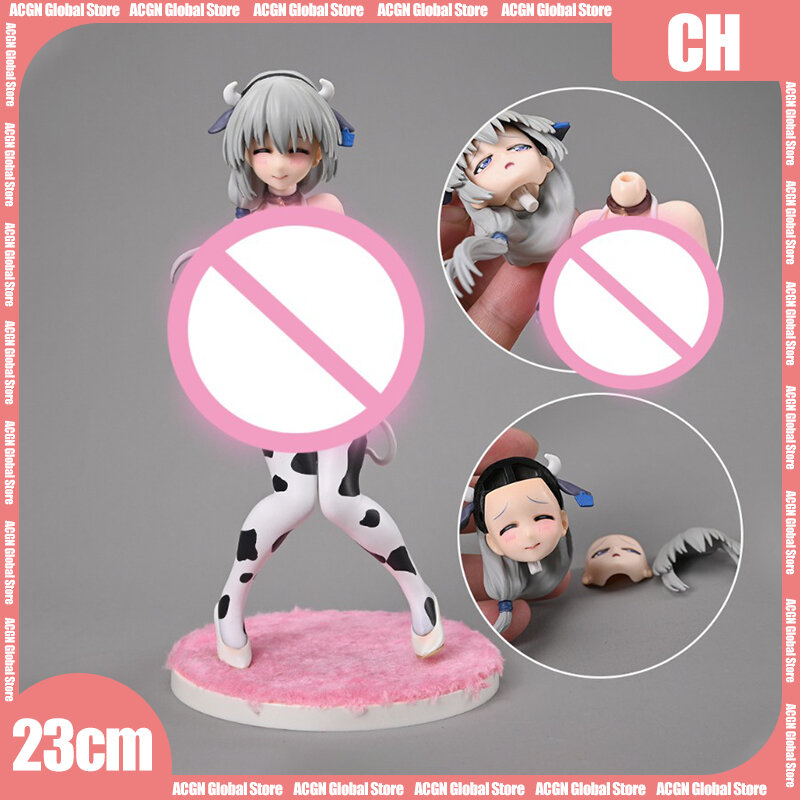 Dream Tech-figura de Anime Sexy, patrón de vaca grande, adornos de colección de cola de vaca, modelo de chasis, exhibición de habitación, juguetes de regalo, 22cm