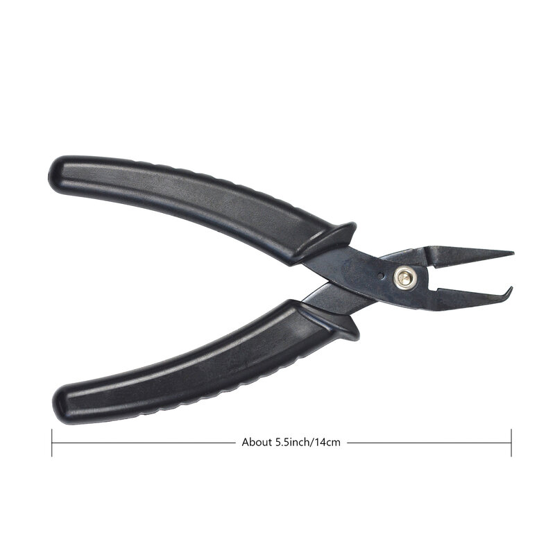 2 Pieces Hair Extensions Pliers Split Ring Opener Pliers for Beading Micro Links Ring Opener and Removal Tool