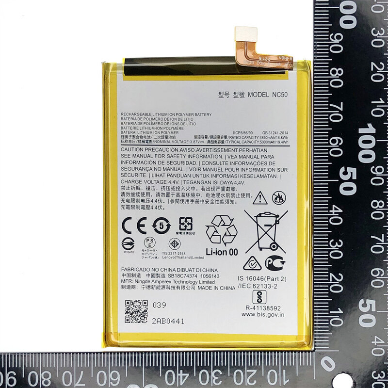 Baterai pengganti NC50 asli untuk Motorola MOTO G41 XT2167 G32 XT2235 NC 50 baterai ponsel + alat Gratis