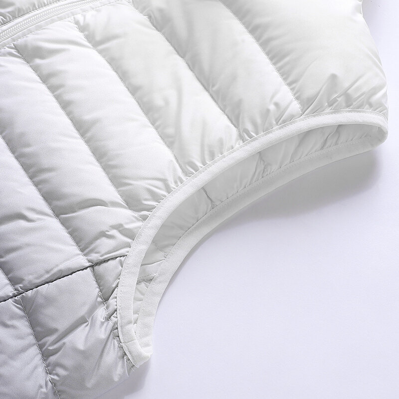 Gilet Ultra léger en duvet de canard blanc pour Homme, 90%, dégradé, hiver, mode, Portable, sans manches, Parkas chauds